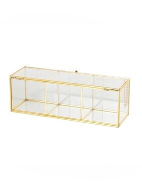 Clear glass organizer